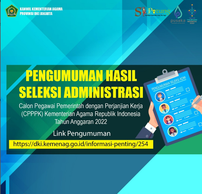 Pengumuman Hasil Seleksi Administrasi PPPK Teknis BKN 2022 - MTs Negeri